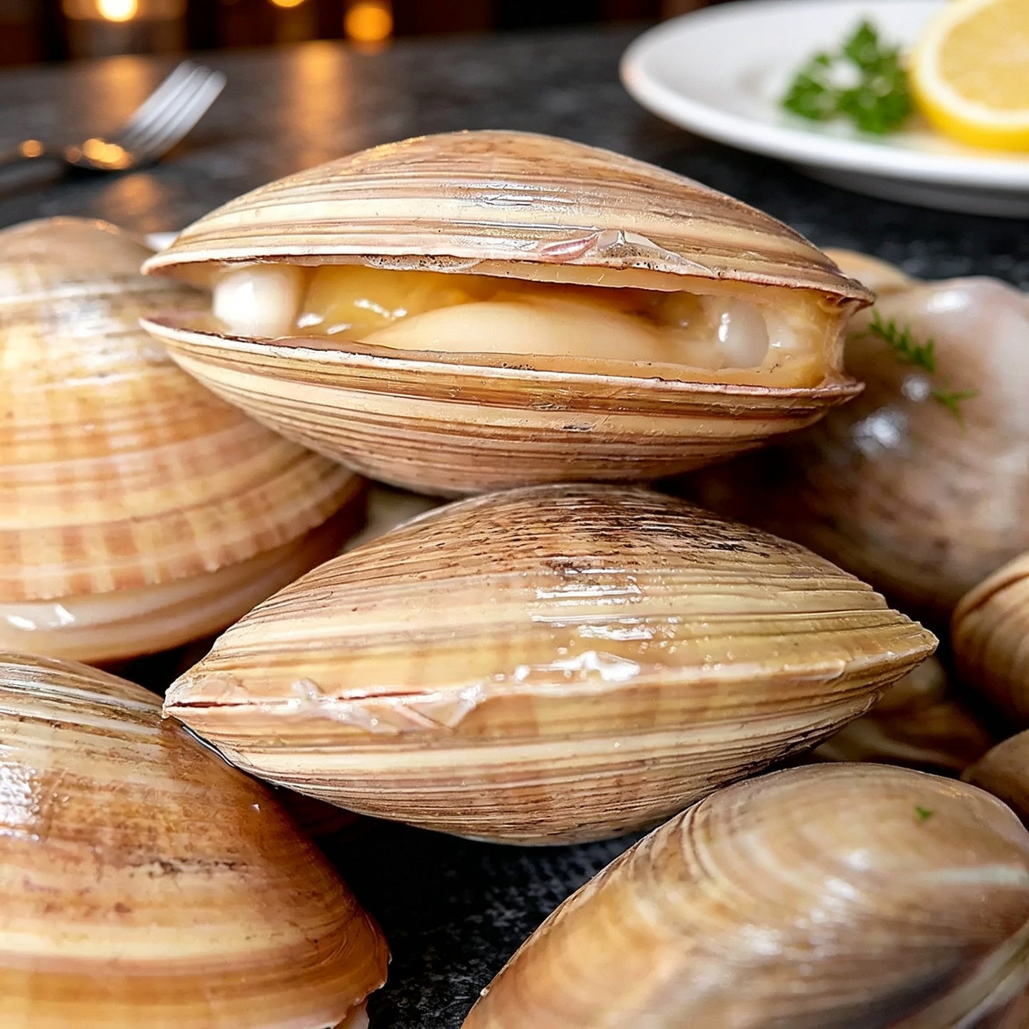 Frozen Sand-Free Large Yellow Clams