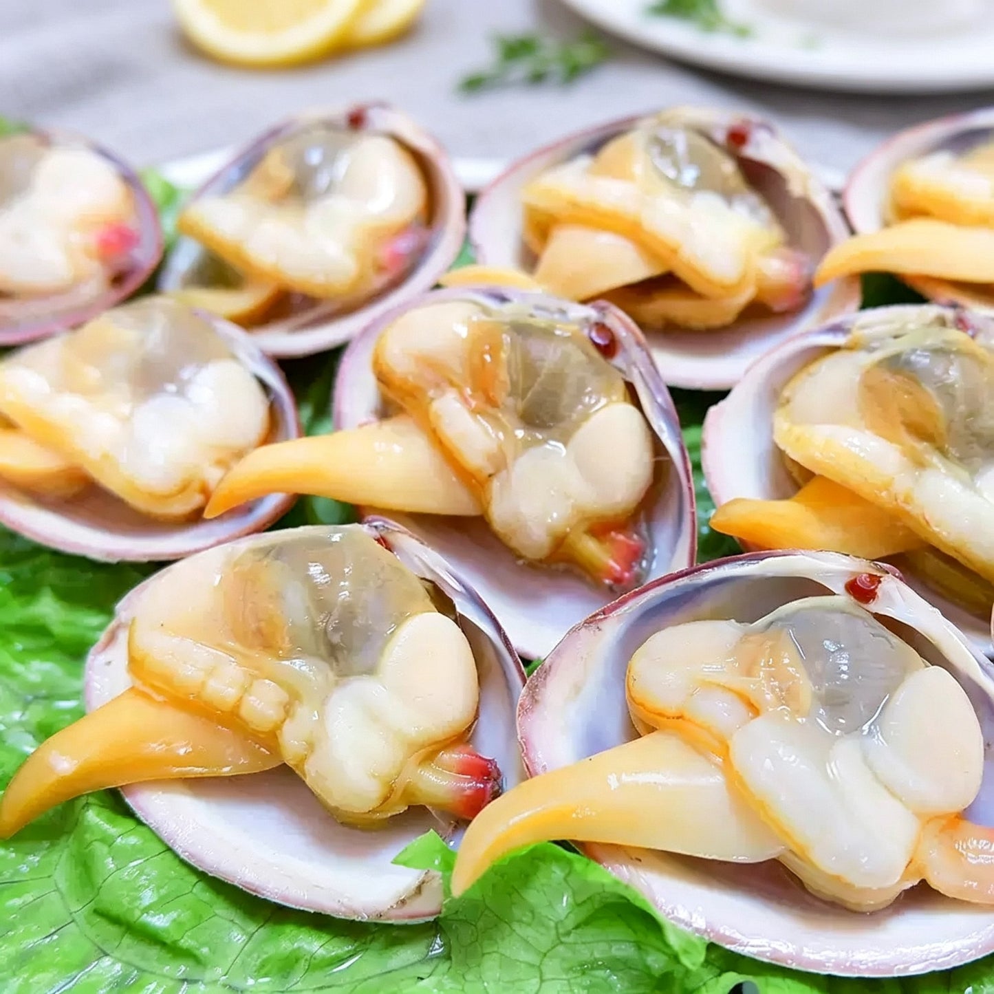 Frozen Sand-Free Large Yellow Clams